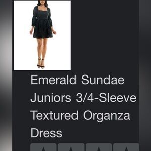 Emerald Sundae Black Dress